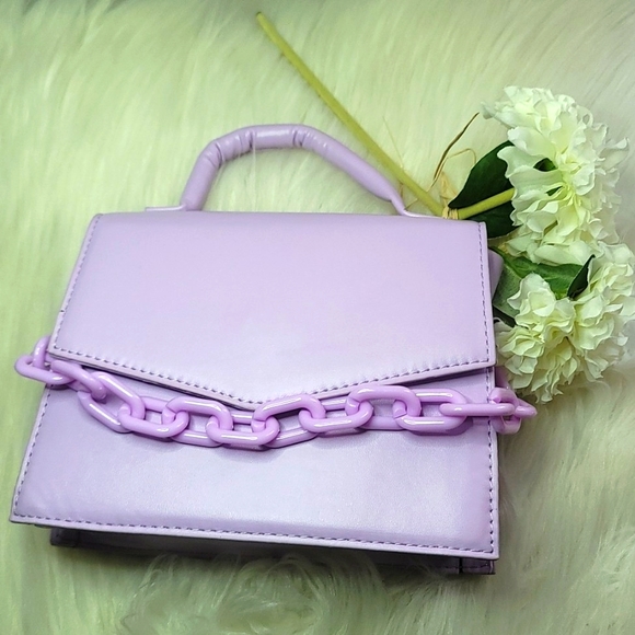 SHEIN Shoulder/ Cross Body Chain Bags Yellow, Hot Pink, and Lilac Bundle - Picture 2 of 8